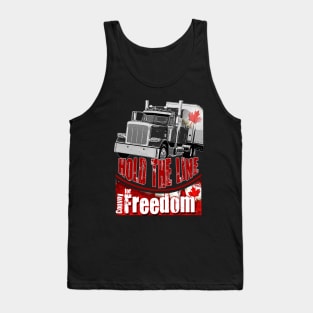 Canada Convoy for Freedom 2022 Canadian Truckers Hold the line Tank Top